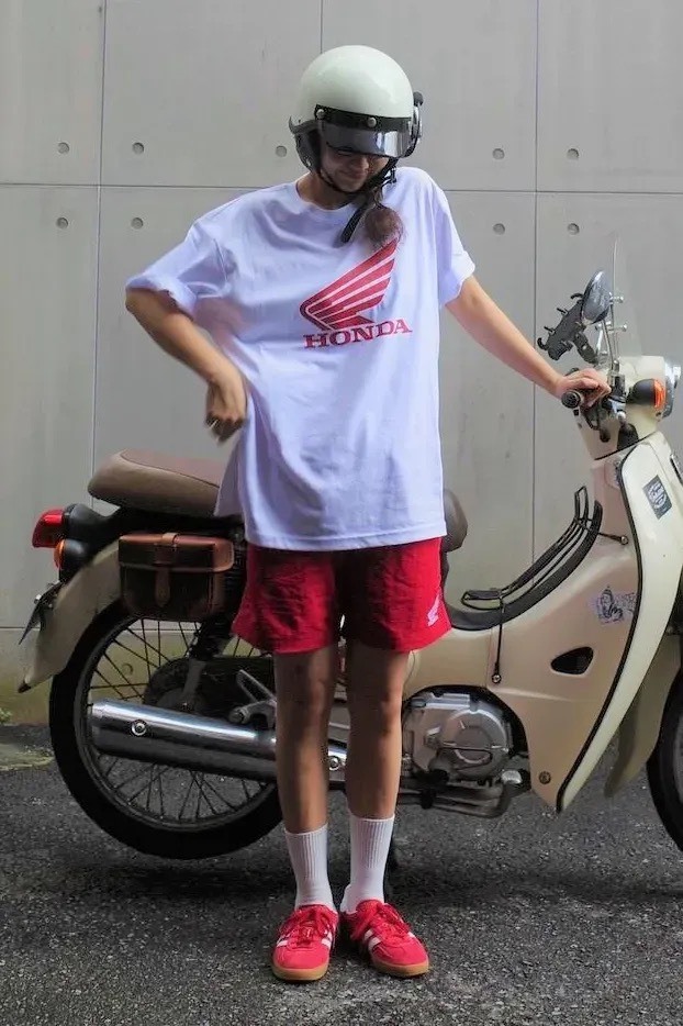 #預購 HONDA ORIGINAL WING LOGO 沙灘短褲 黑紅兩件組