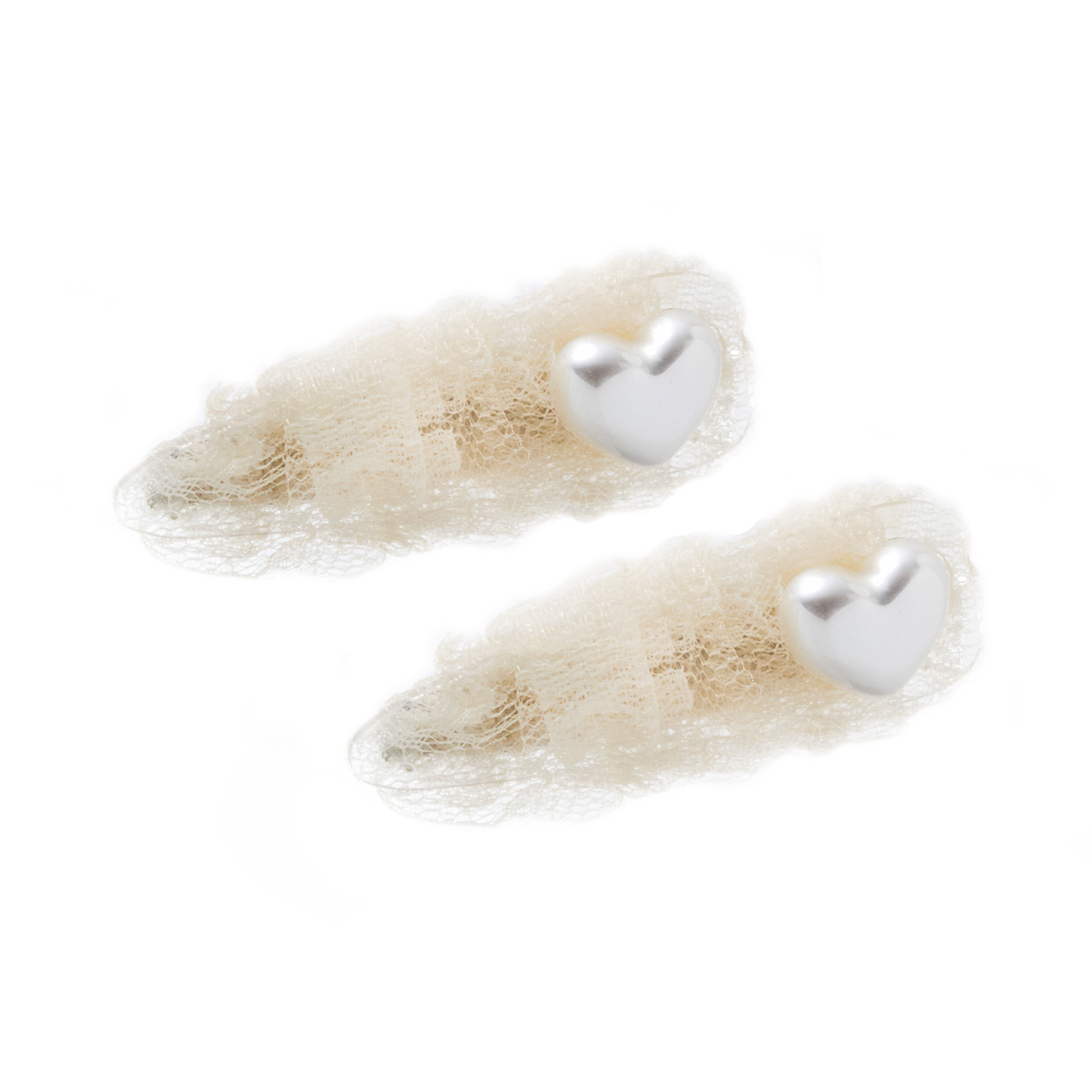 平價飾品,愛心,珍珠,髮夾組