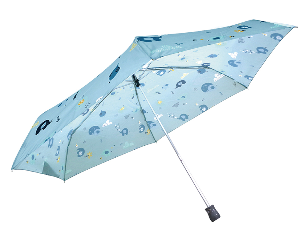 RAINSTORY森林小圓象抗UV手開輕細口紅傘