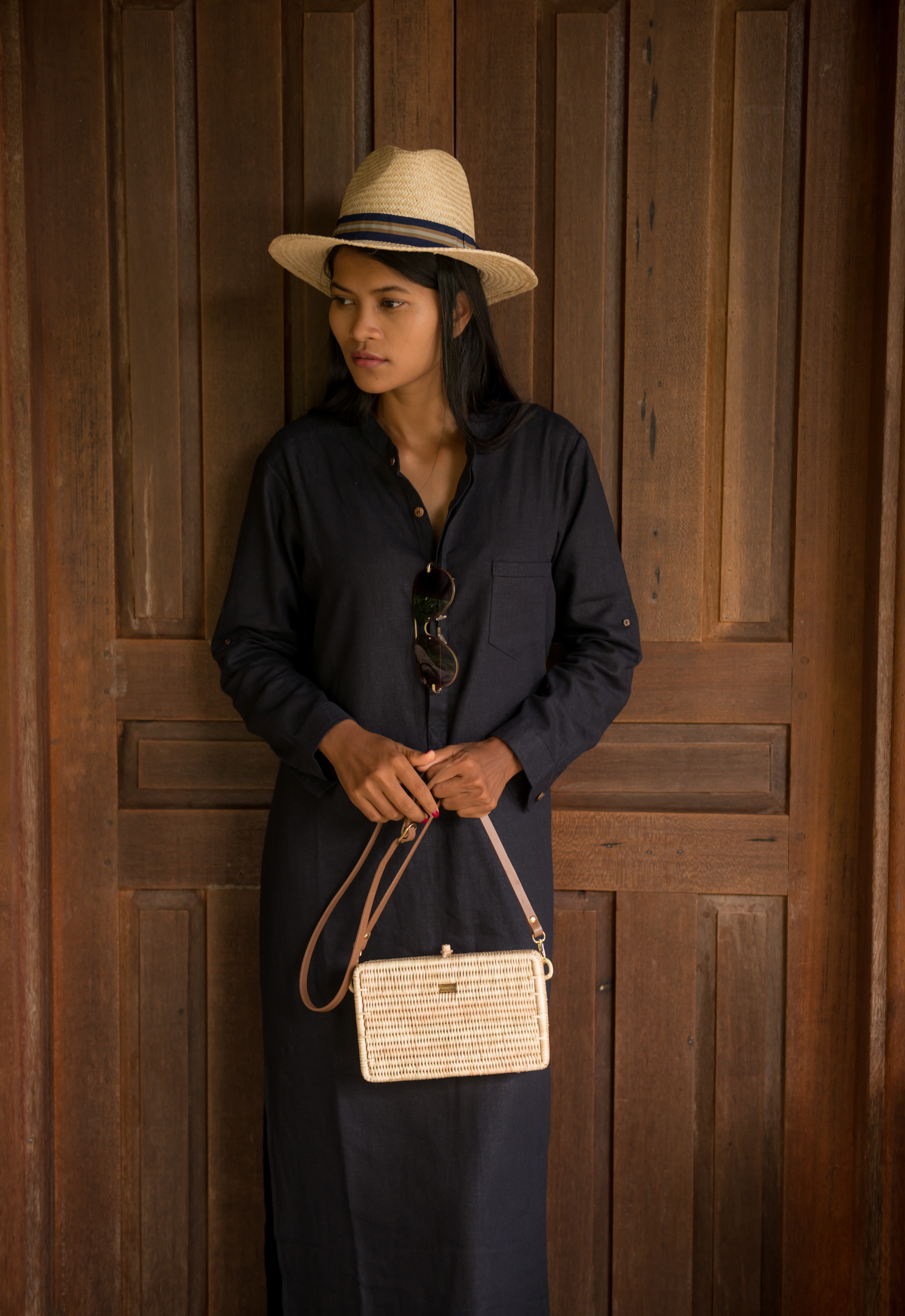 柳藤編織方肩包｜Syuti One｜柬埔寨