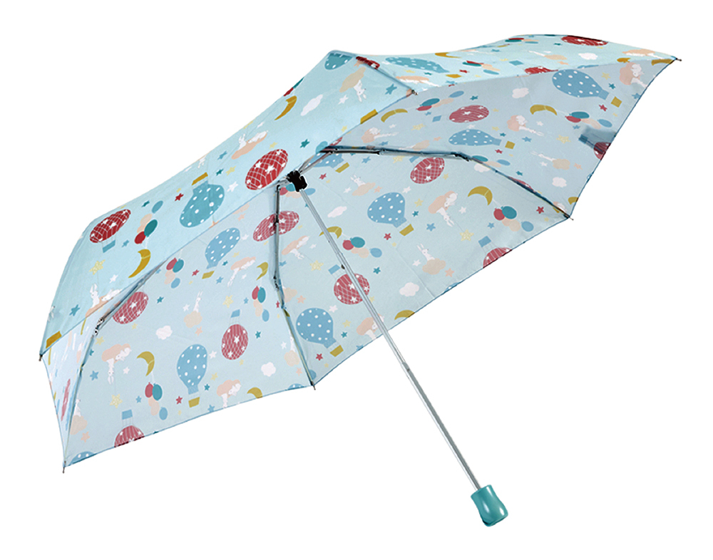 RAINSTORY熱汽球兔抗UV手開輕細口紅傘