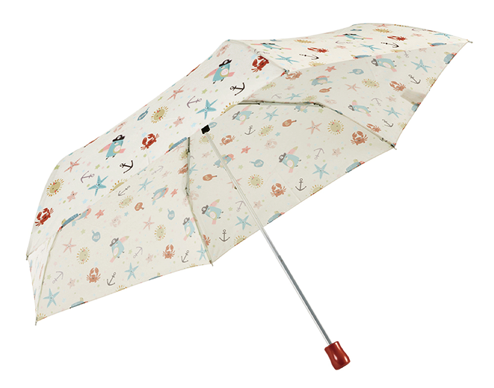 RAINSTORY海盜鸚鵡抗UV手開輕細口紅傘