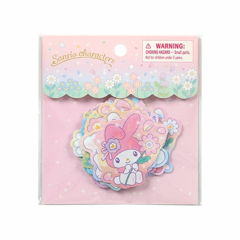 日本 Sanrio 票選大獎系列 - 花花款幻彩貼紙套裝 (20入)