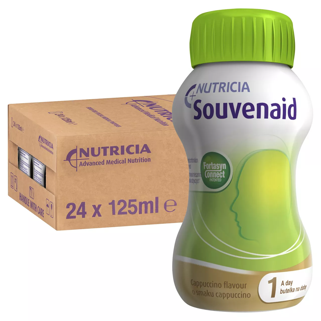 荷蘭 Nutricia Souvenaid 智敏捷營養品 – 咖啡味 (盒裝：125ml x 4支) [H6540030002]【荷蘭製造】【4支/盒，6盒/箱