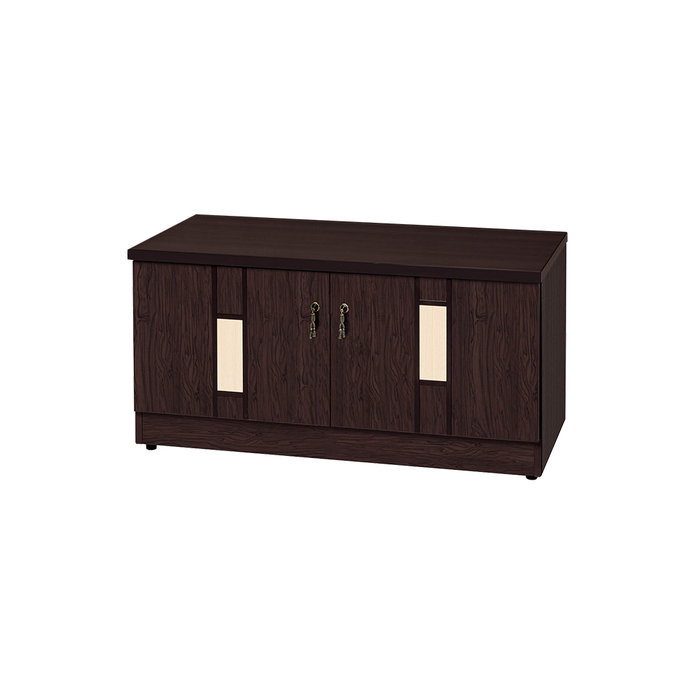 南亞塑鋼-3尺直飾條二開門防水塑鋼坐式鞋櫃/座鞋櫃/收納穿鞋椅