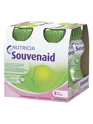 荷蘭 Nutricia Souvenaid 智敏捷營養品 – 士多啤梨 (盒裝：125ml x 4支) [H6540030020]【荷蘭製造】【4支/盒，6盒/箱)