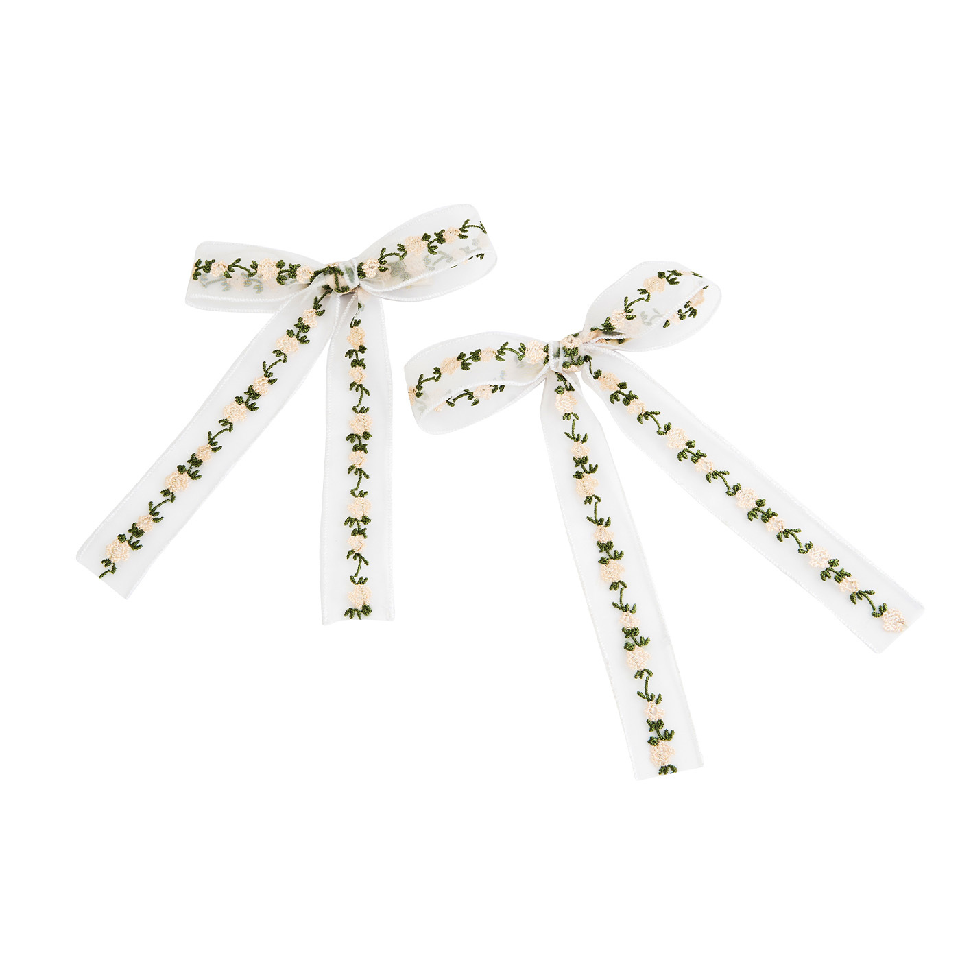 平價飾品,緞帶,刺繡,花,蝴蝶結,髮夾組