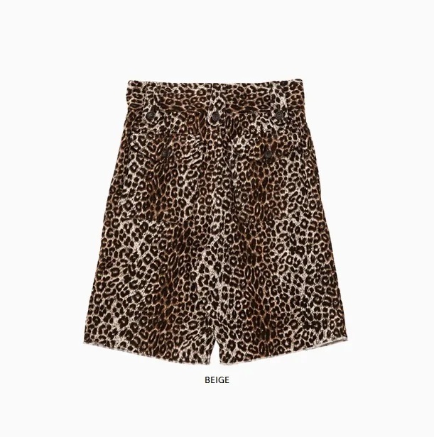 7/10 RE-STOCK: VISVIM CORONEL SHORTS LEOPARD - BEIGE PRE ORDER ITEM (預訂中)
