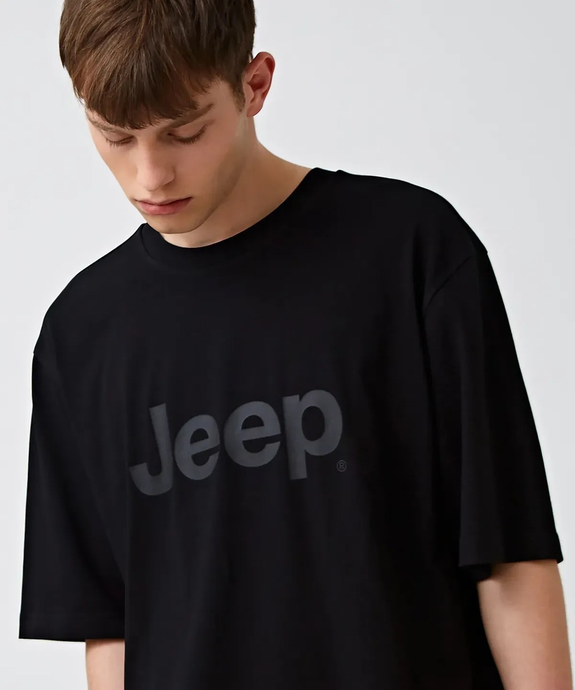 #韓國連線預購 JEEP BIG LOGO TEE 黑色