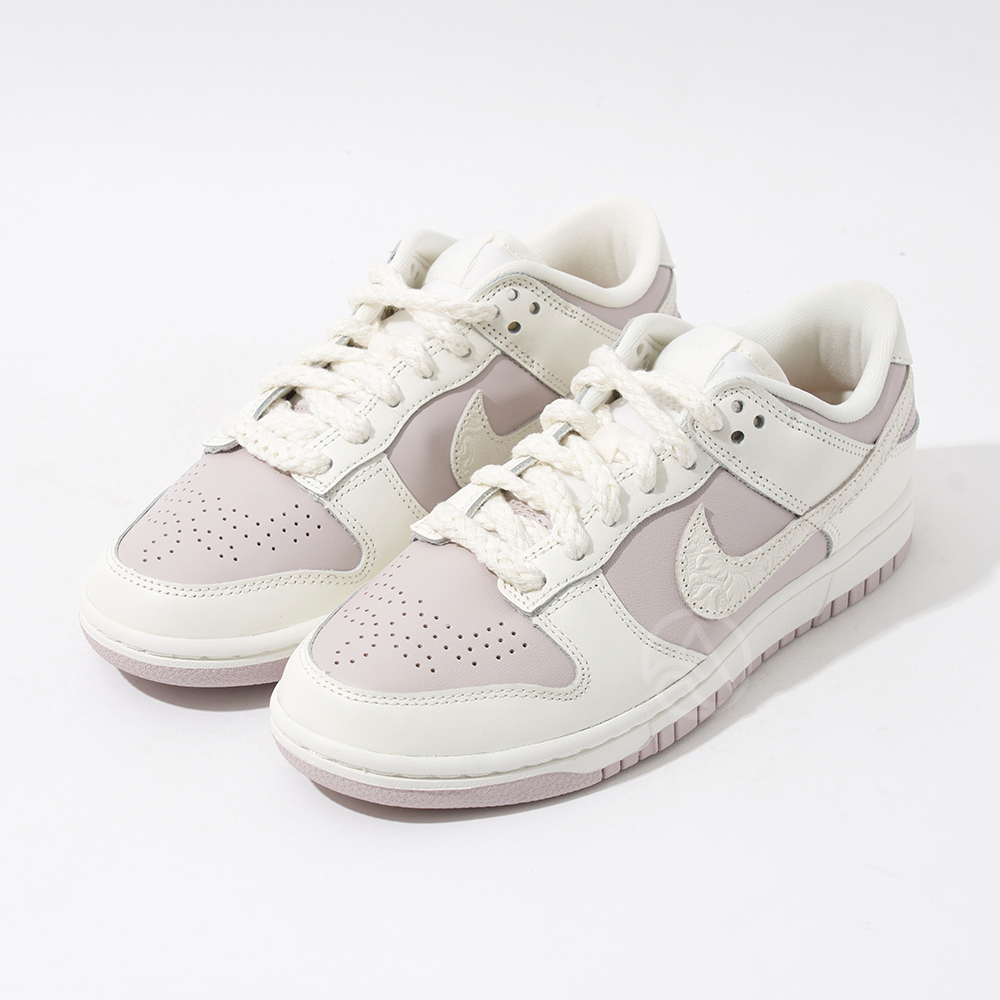 Nike Dunk Low 女 灰紫白 低筒 Dunk 休閒 麻繩 皮革 浮雕 透氣 運動 休閒鞋 IH0639-011