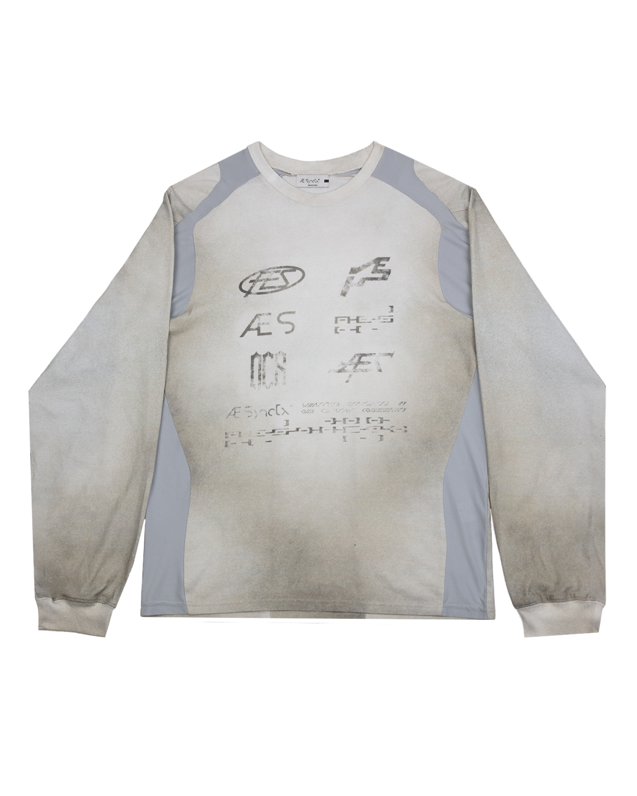 AESYNCTX - FADED LONG SLEEVE (Ivory)