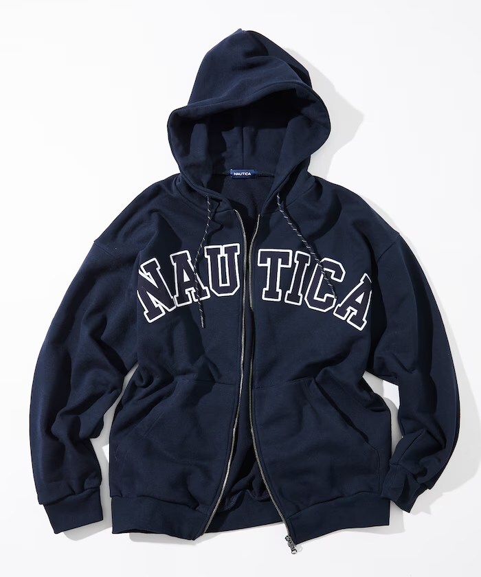 Nautica JP Arch Logo Sweat Zip Hoodie 厚磅連帽外套