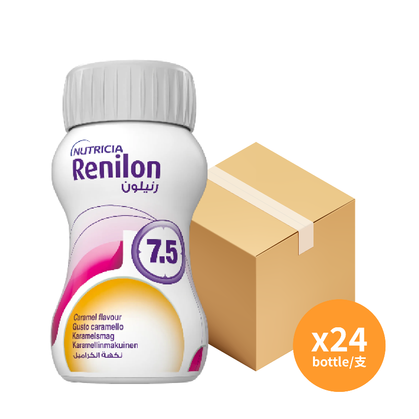 Nutricia Renilon 腎宜康 7.5 洗腎人士專用營養補充品 125毫升 (焦糖味) (盒裝：125ml x 4支) [H6540010067] 【4支/盒，6盒/箱)