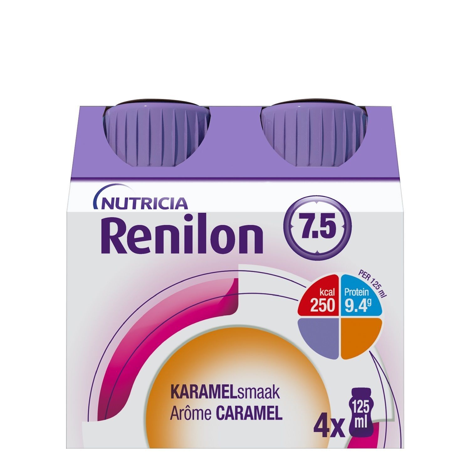 Nutricia Renilon 腎宜康 7.5 洗腎人士專用營養補充品 125毫升 (焦糖味) (盒裝：125ml x 4支) [H6540010067] 【4支/盒，6盒/箱)