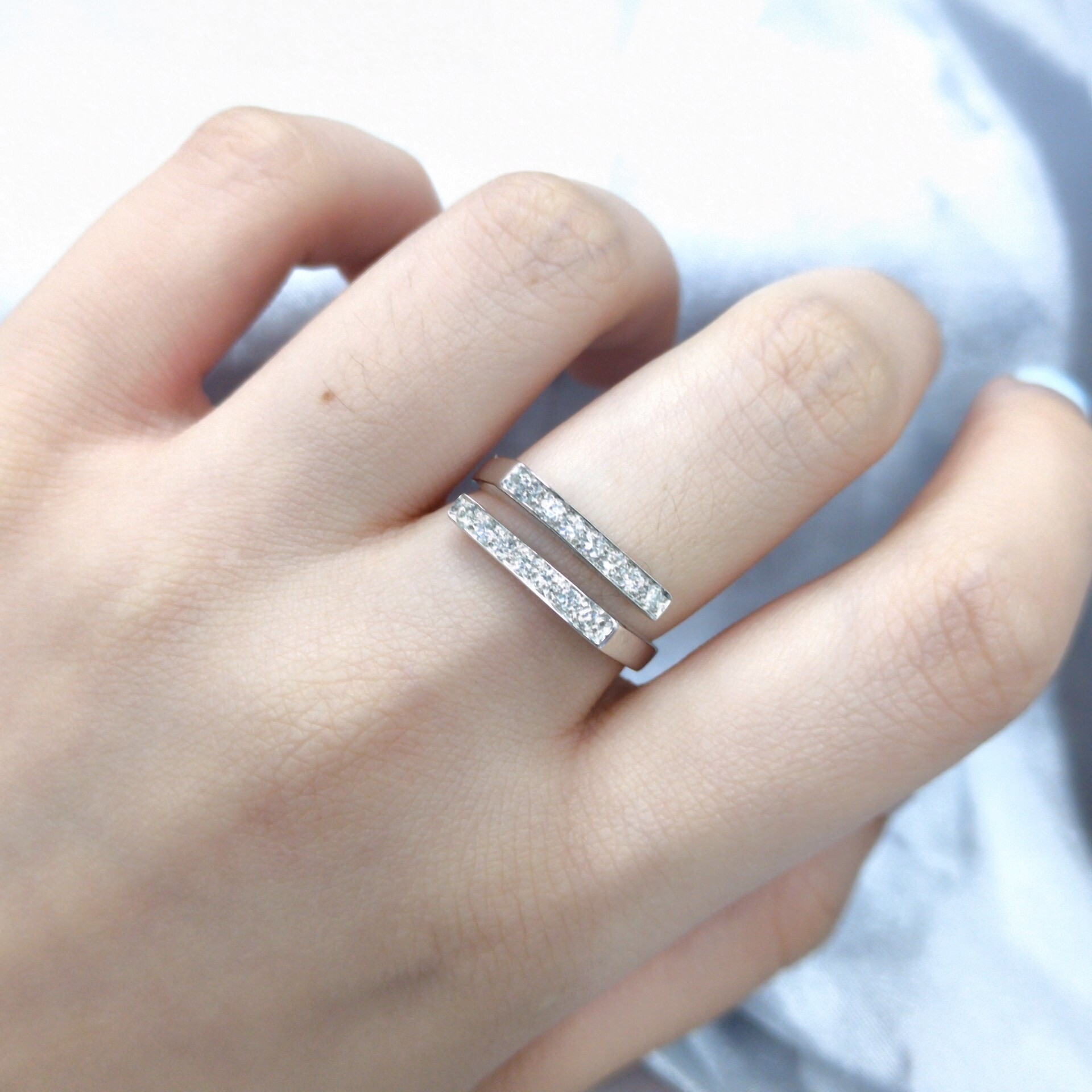 18K White Gold 0.43ct Diamond Ring