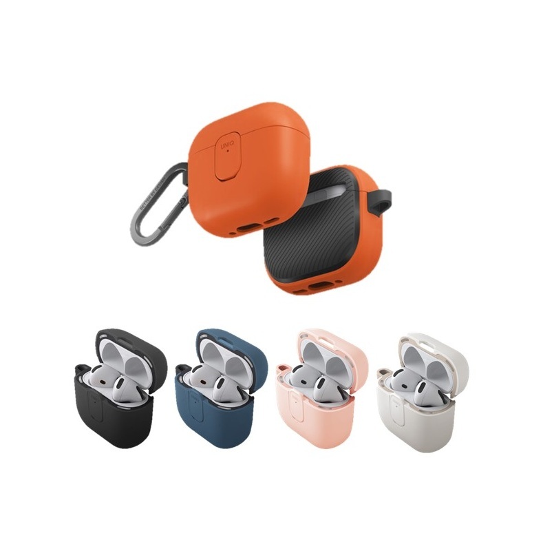 UNIQ Clyde AirPods 4 卡扣式雙層設計保護套 (附登山扣)