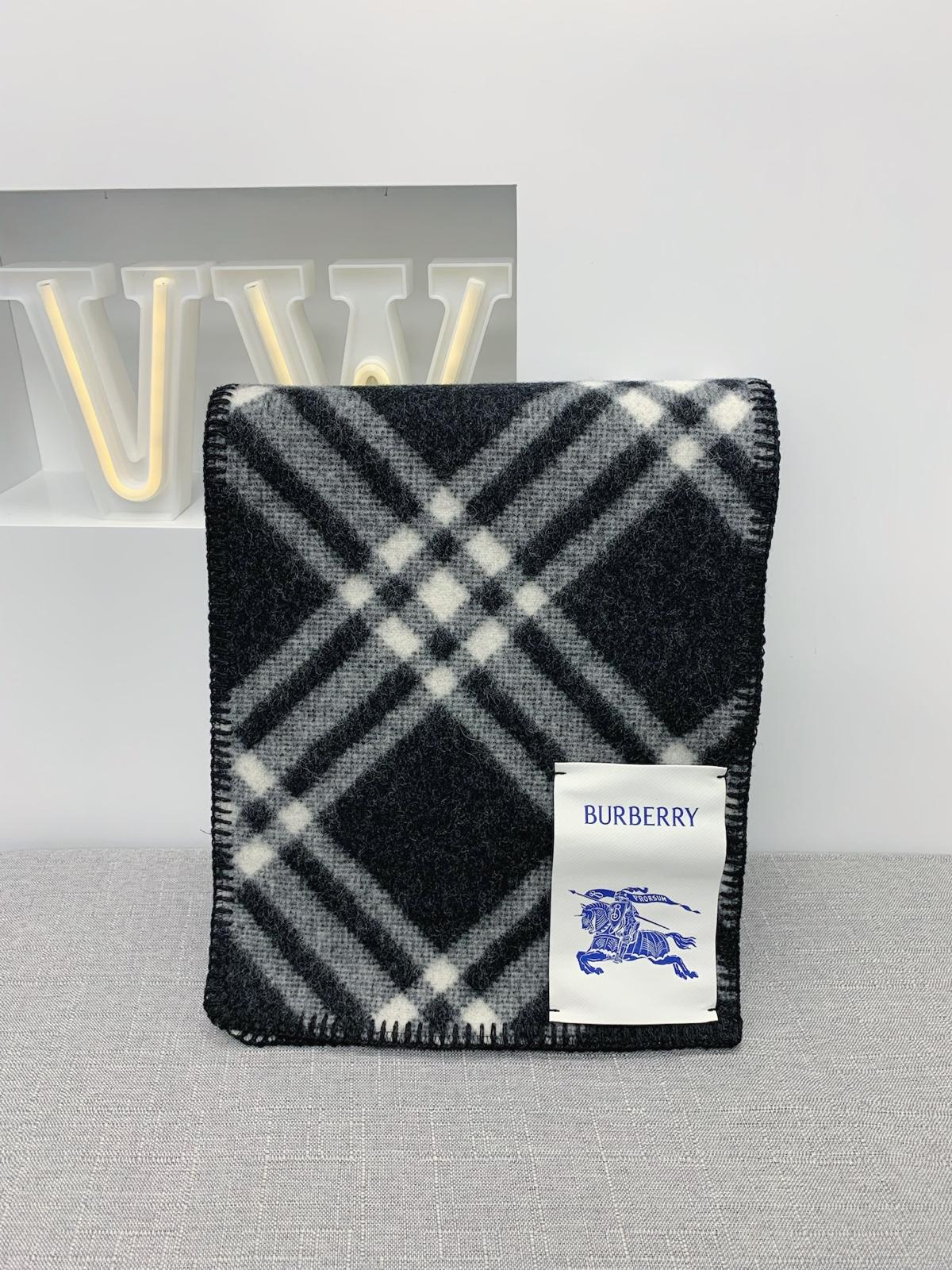 Burberry Check Wool Scarf