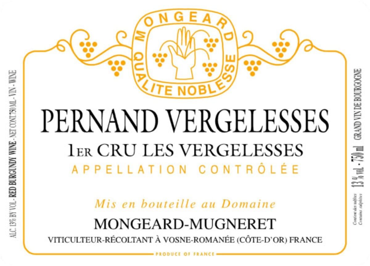 Mongeard Mugneret Pernand Vergelesses 1er Cru Les Vergelesse 2019 (BH92)