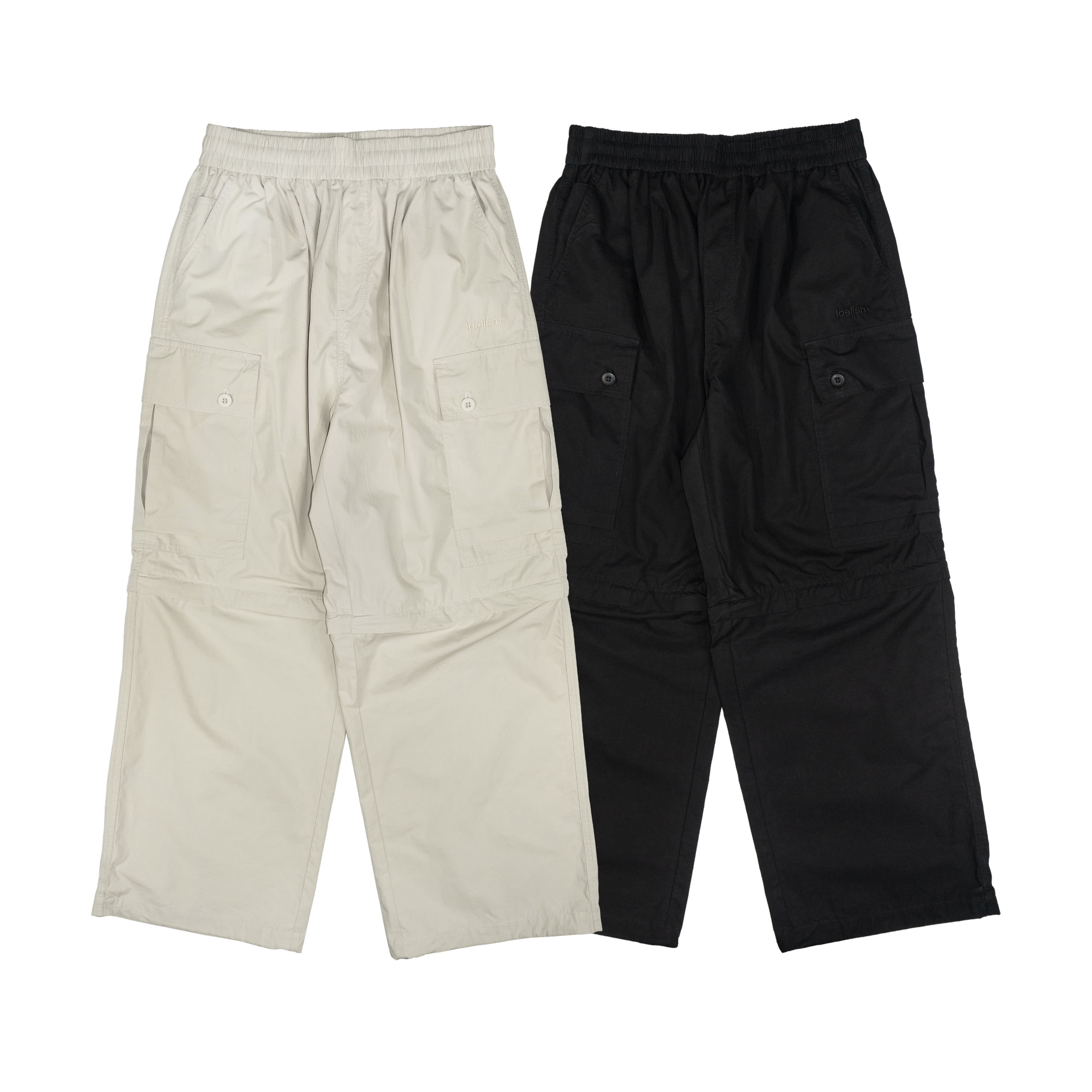 idealism｜ID25064 – Detachable C-Pants (Black/Sand)
