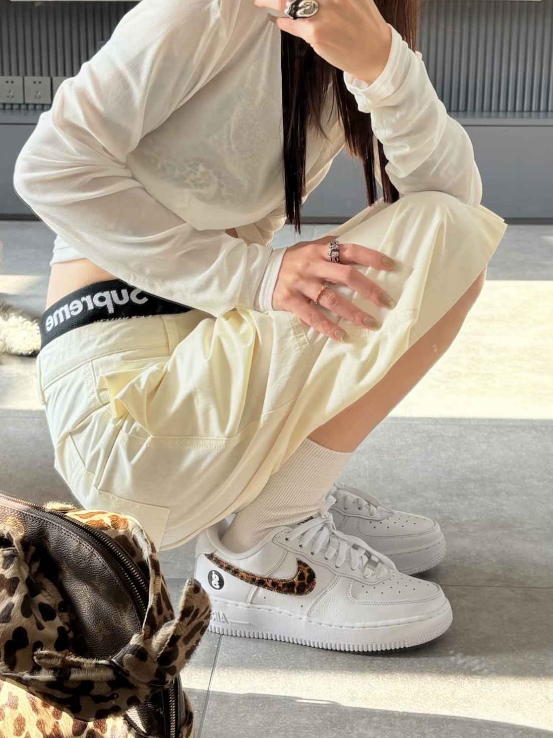 Supreme x GOODENOUGH x NIKE Air Force 1 Low 豹紋