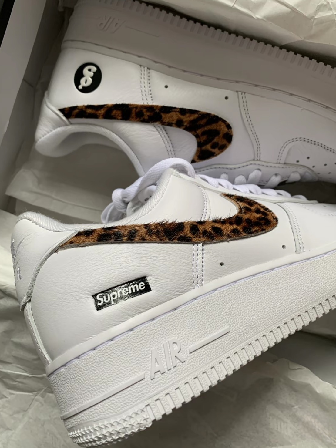 Supreme x GOODENOUGH x NIKE Air Force 1 Low 豹紋