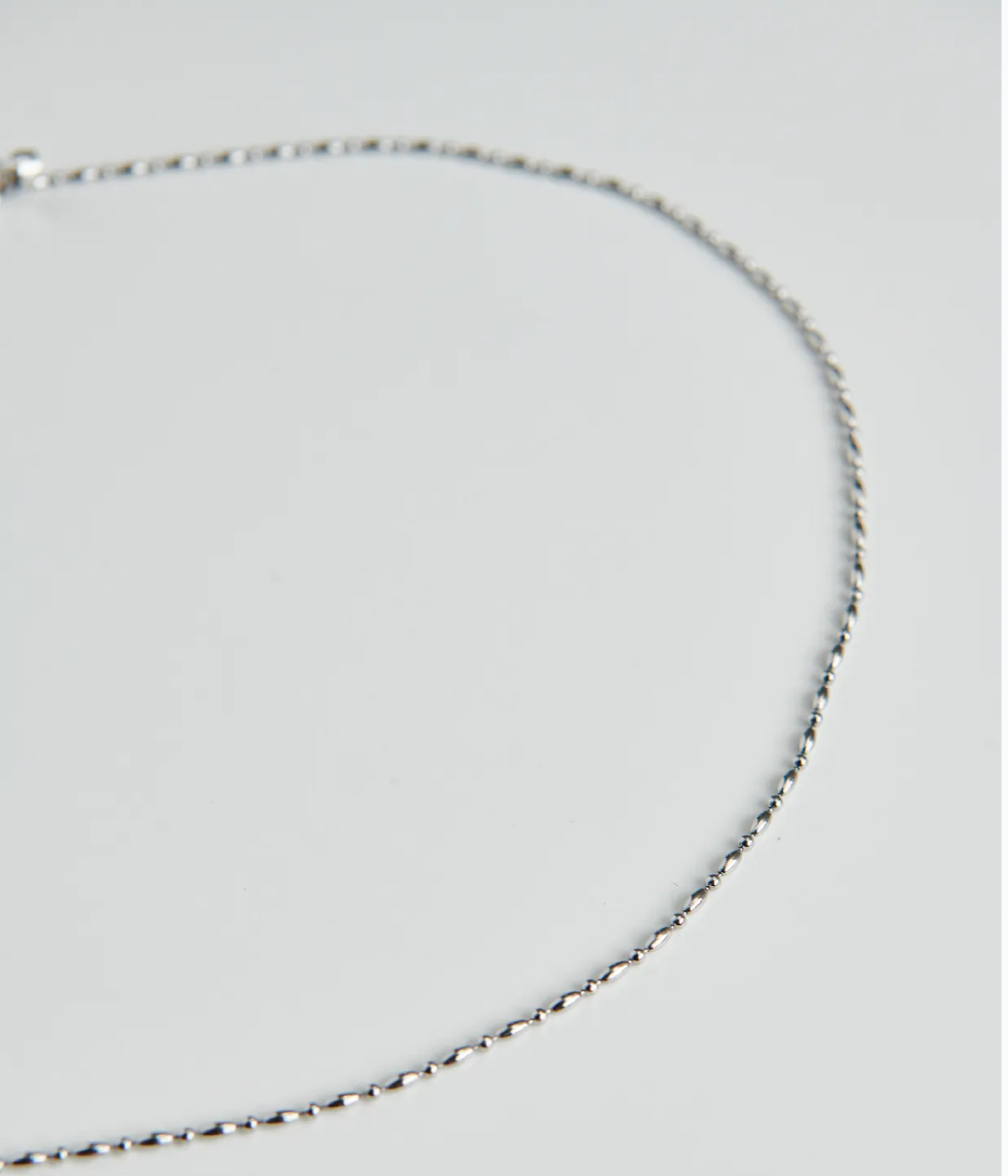 MN025 極細鋼珠鏈 / 巴洛克淡水珍珠吊墜項鍊