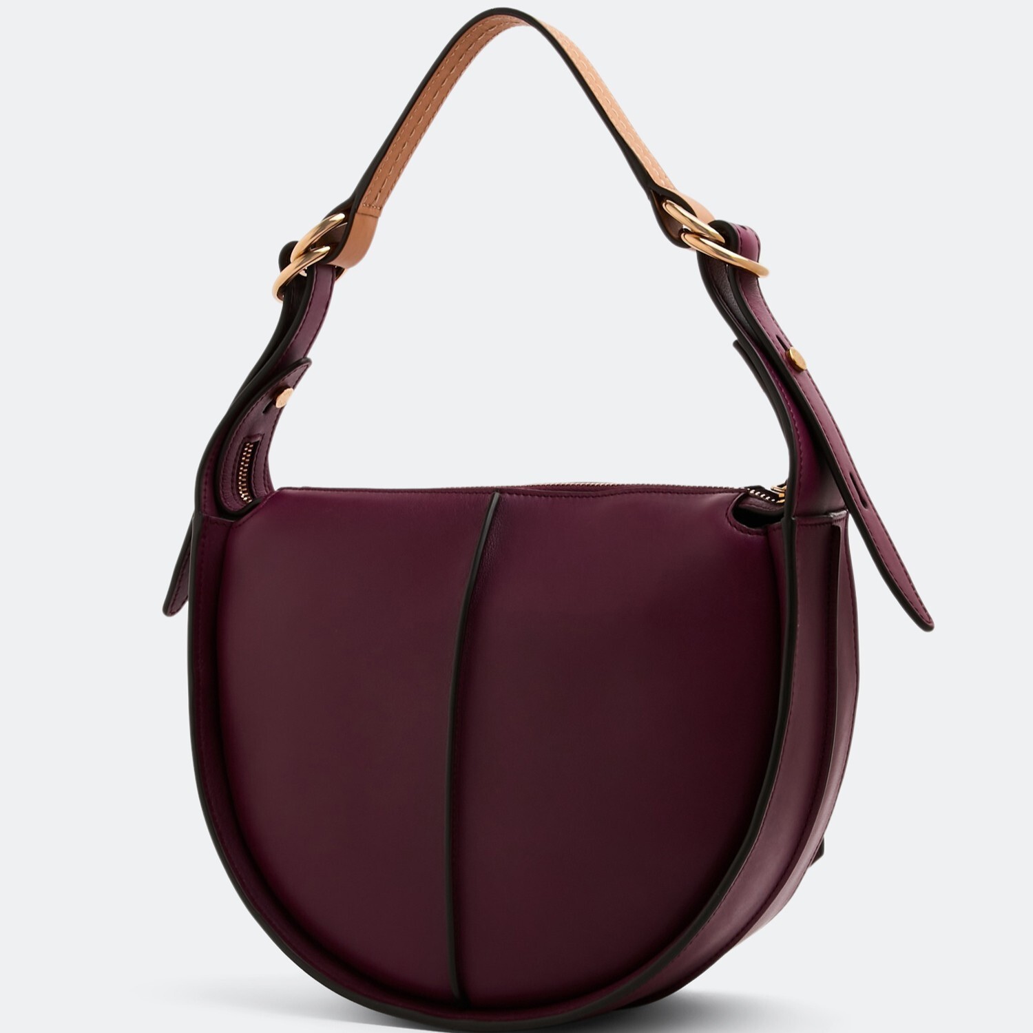 1LR0620-007 TOD'S Timeless Small Hobo Bag Burgundy #XBWTSAE02005OU2O71 (B-EU-E)