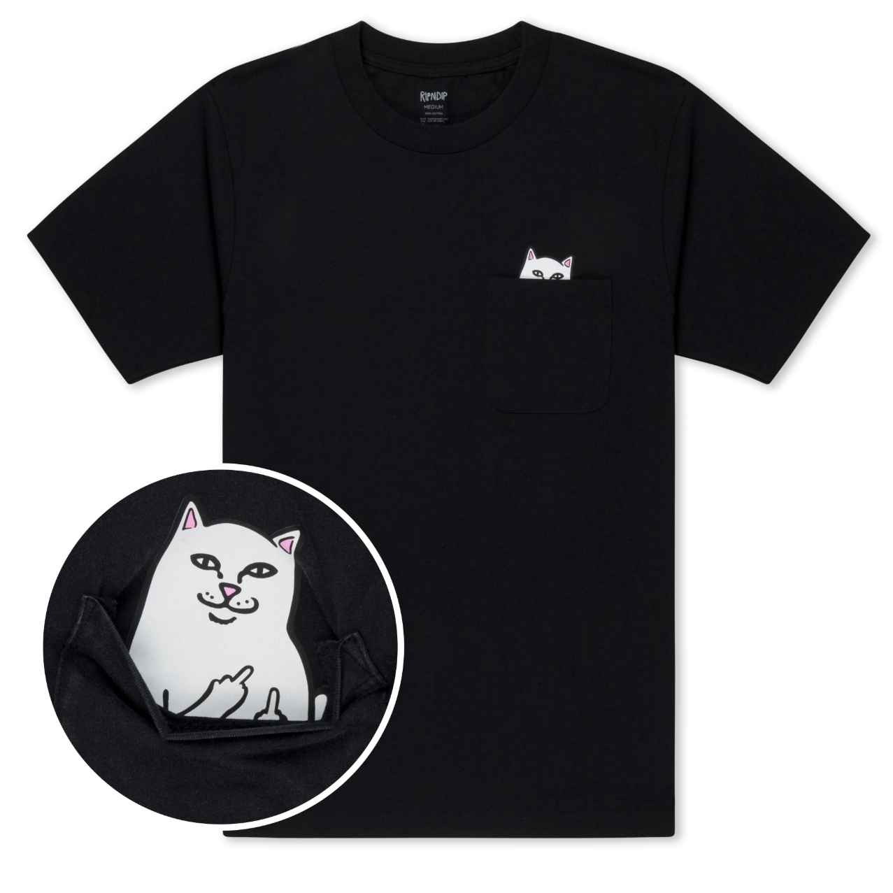 中指貓 Lord Nermal Pocket Tee 3-Pack 黑白灰 短袖 短T 3入組
