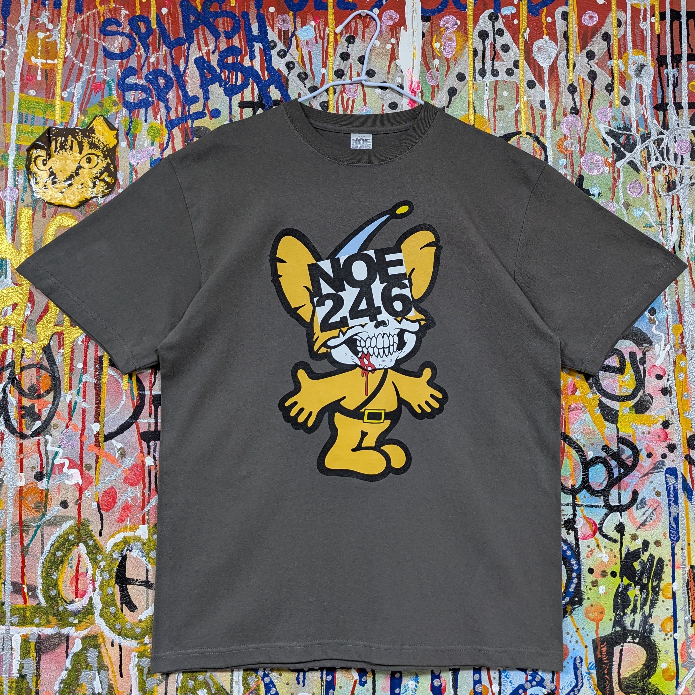 NOE246 Pipo Skull Tee gray