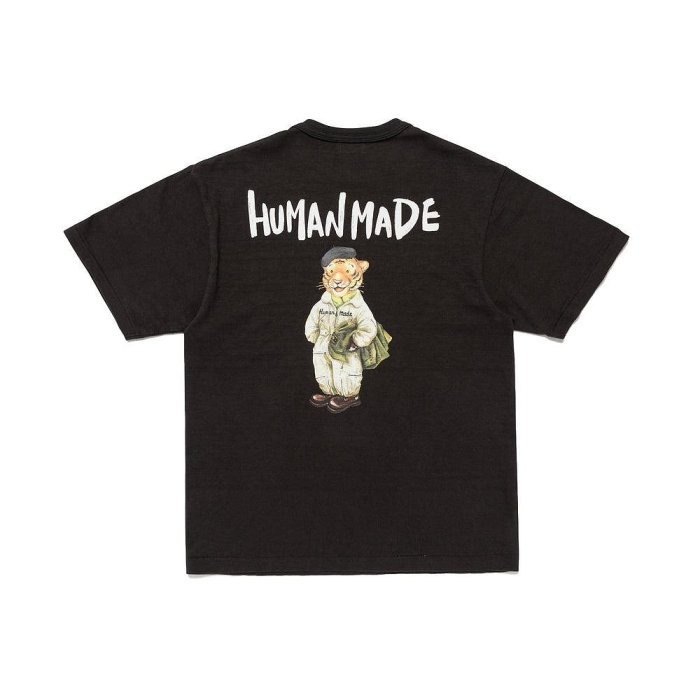 2025SS HUMAN MADE GRAPHIC T-SHIRT 左胸 刺繡 愛心 繪圖 漫畫感 老虎 畫家帽 短T 現貨 HM29TE013