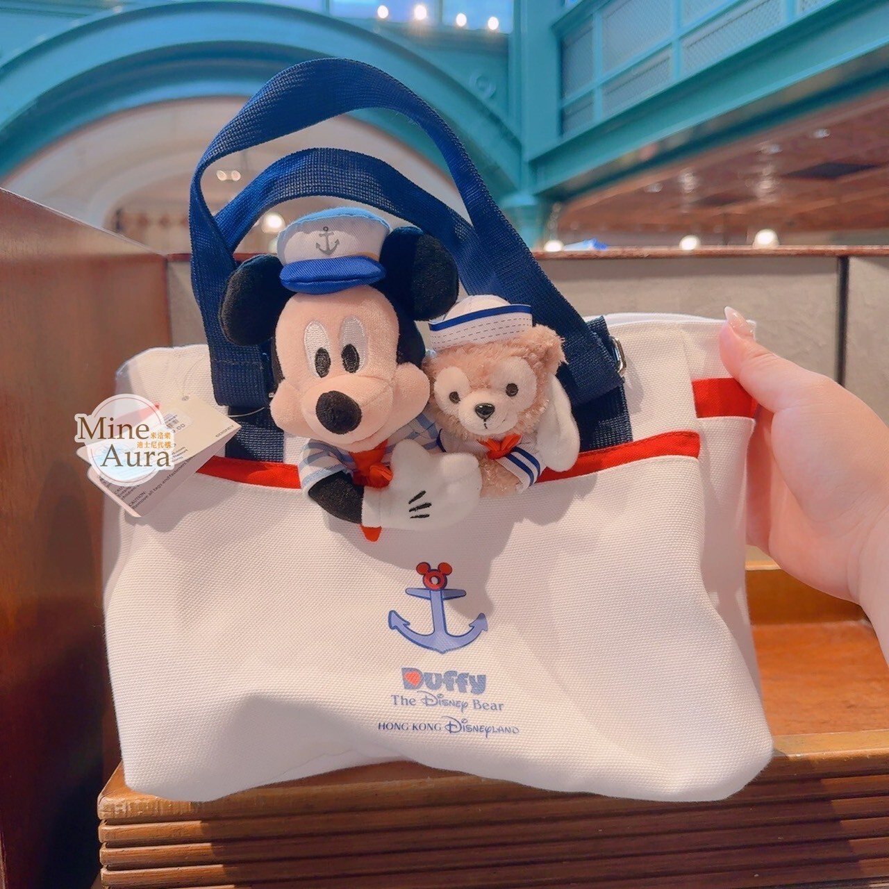 Coastal Days 米奇 Mickey 達菲 Duffy 絨毛娃娃 造型 手提包 托特包 -香港迪士尼樂園