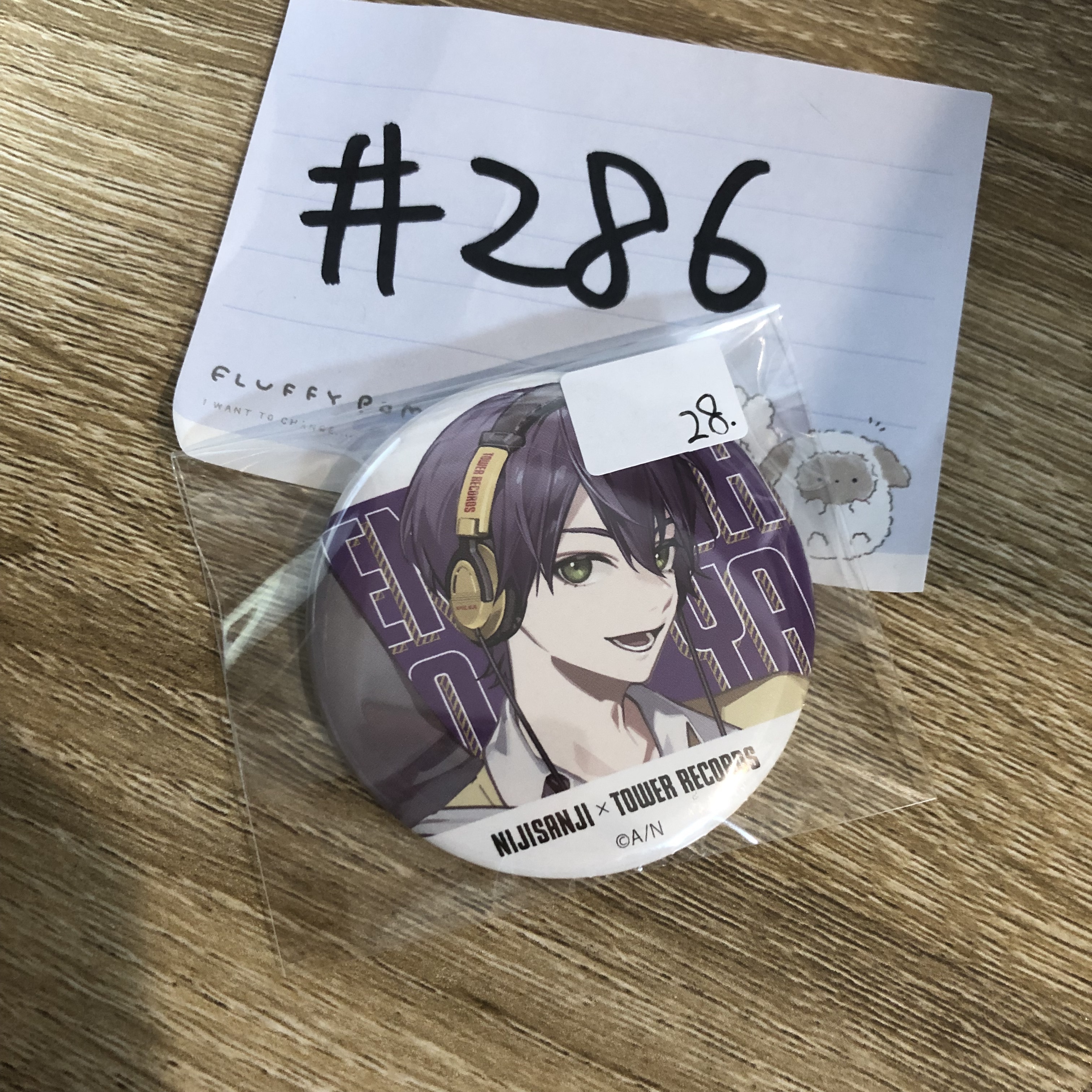 彩虹社 刀也 襟章#286