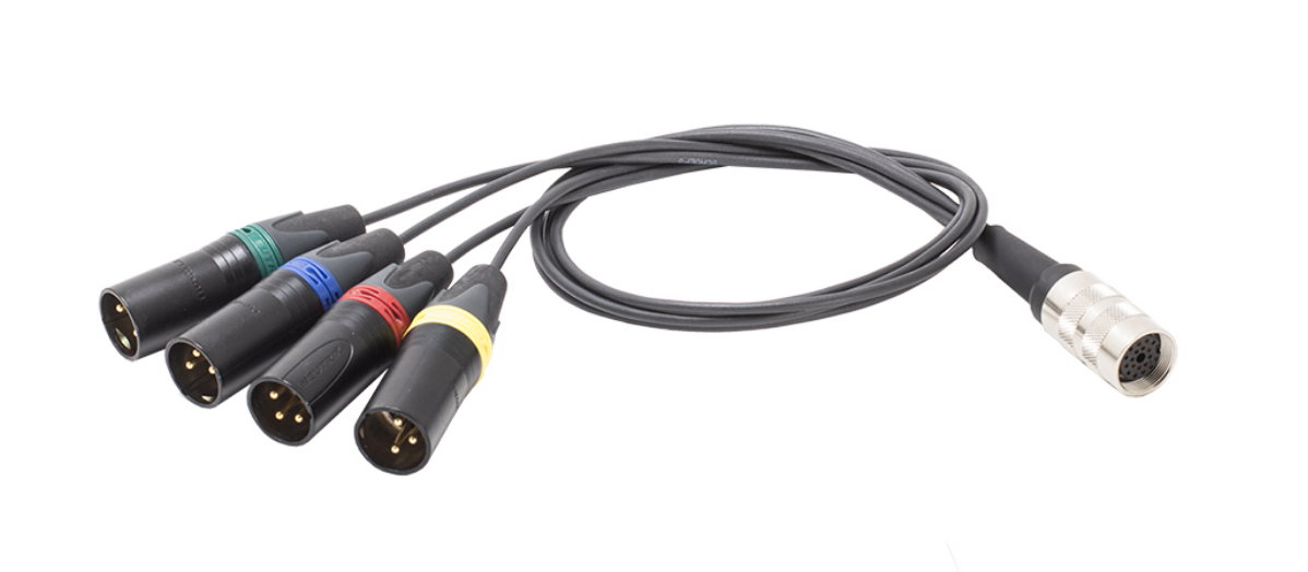 Schoeps AK Surround M/4U (M/5U) Adapter Cable from Miniature Multi-Pin to XLR-3