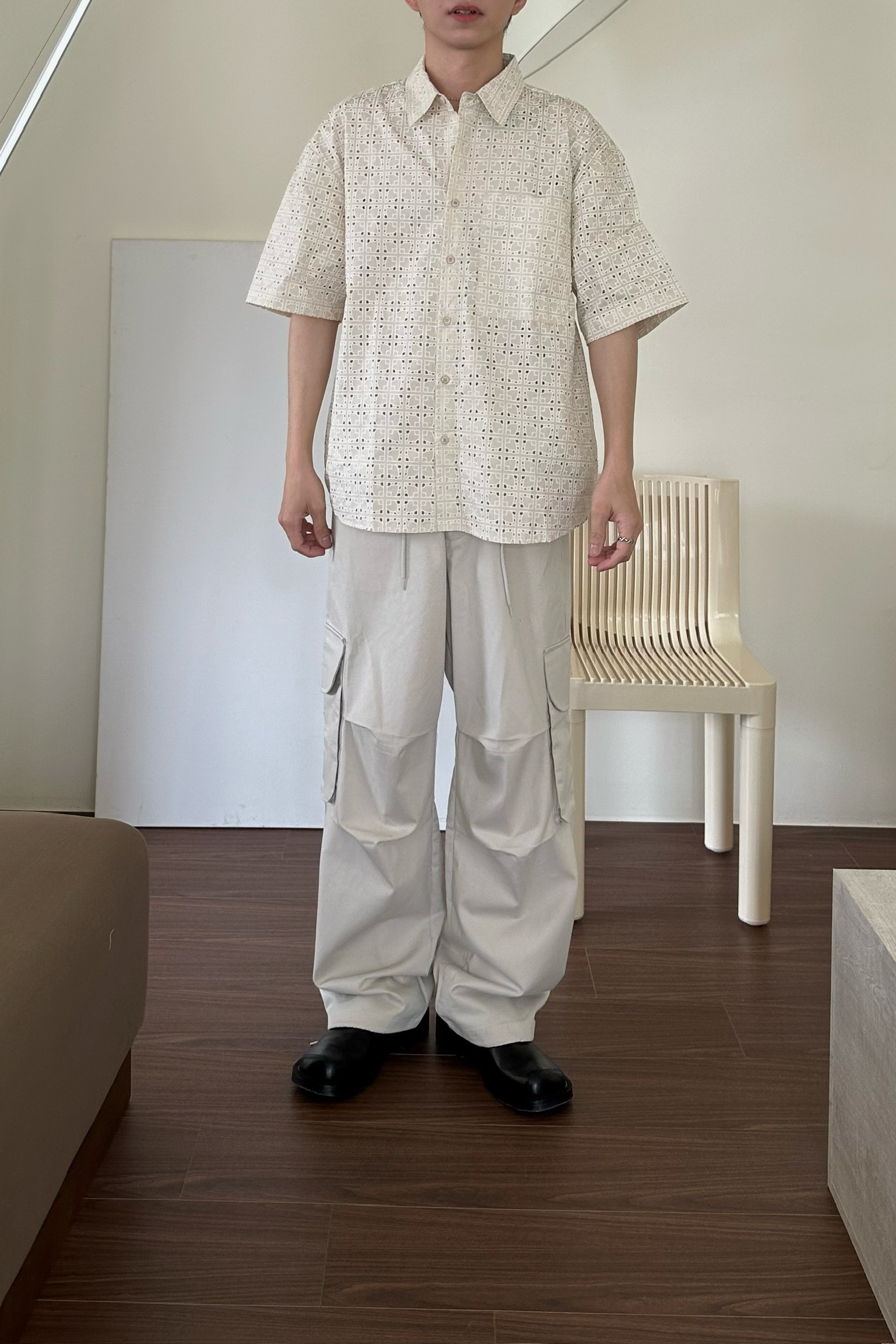 霧面口袋工作褲