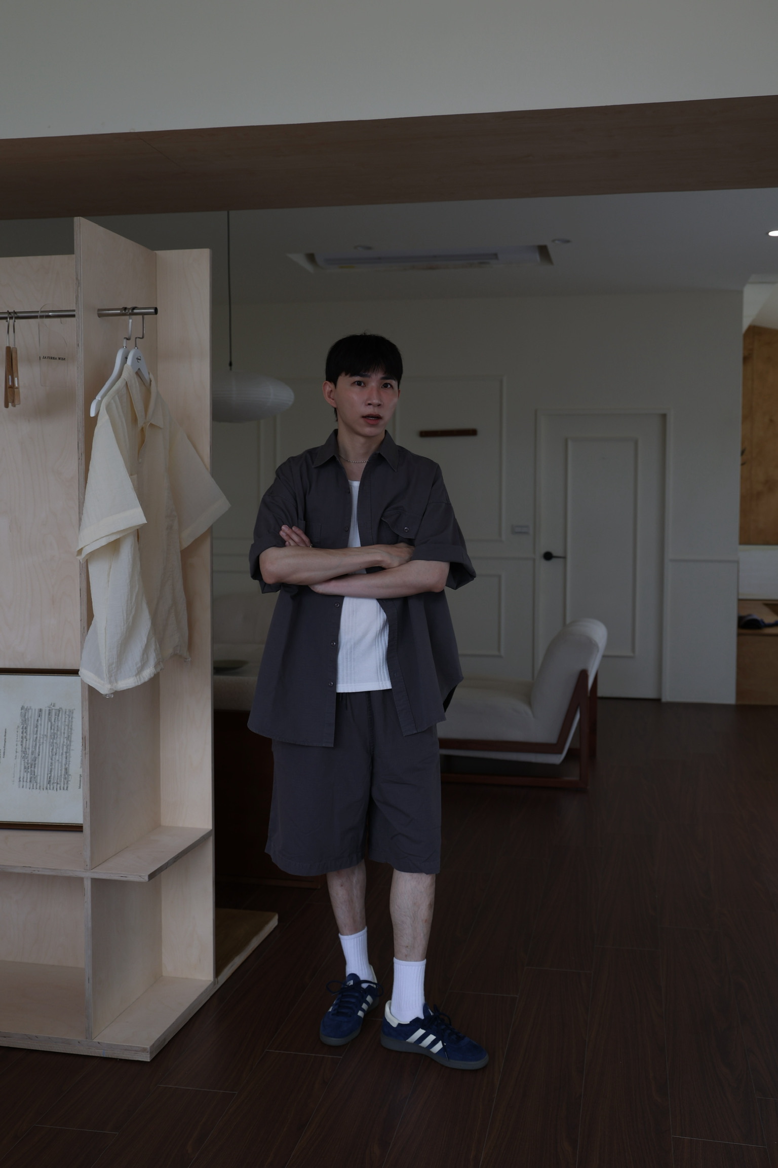 小格車線短褲☝🏻