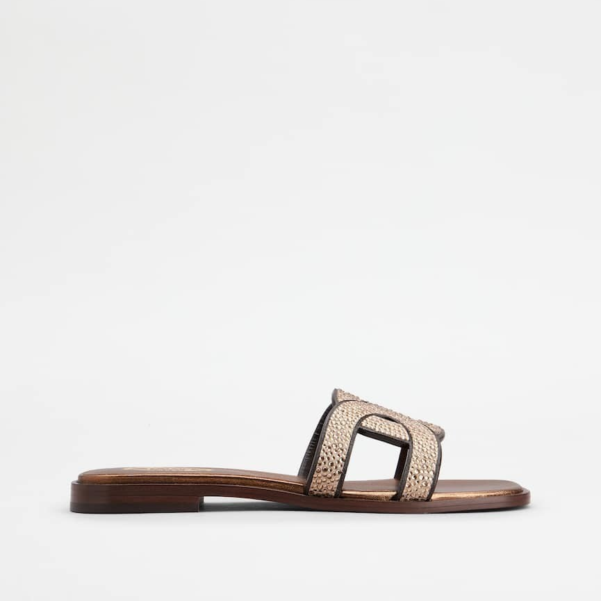 1LR0620-043 TOD'S Kate Suede Sandals Brown #XXW70K0GU71CR0C609 (S-EU-E)
