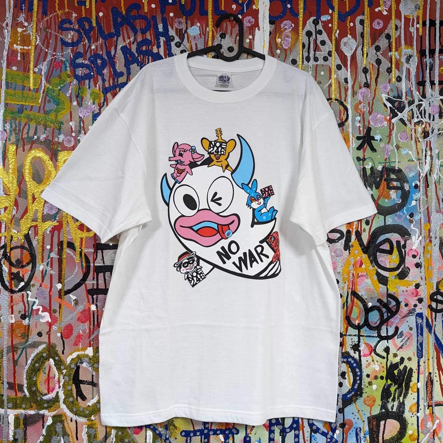 NOE246 力王の反戦宣言 Tee - White