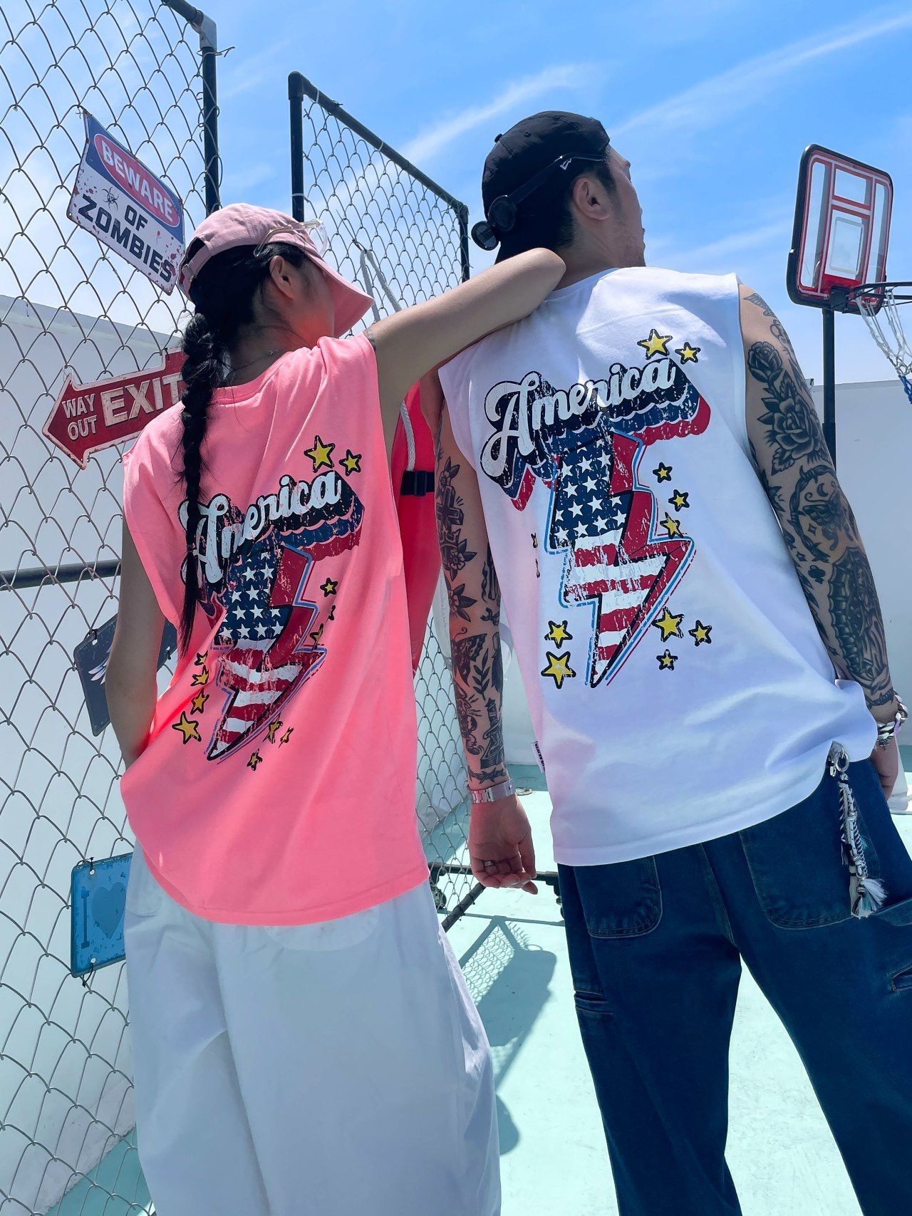 英文字圖案背心 PLUS82HIYA-149V