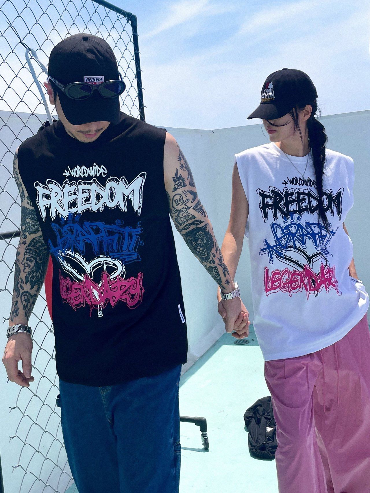 英文字圖案背心 PLUS82HIYA-150V