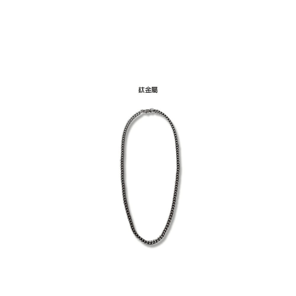 街頭必備鈦鋼金屬銀色項鍊  Q0010