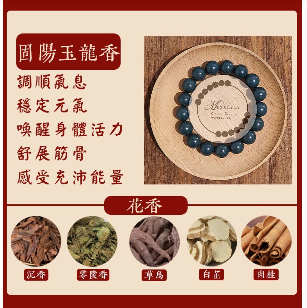 250828 - A44 8mm+藍藥師佛合香珠手串（固陽玉龍香）（顏色有機會存在色差介意勿bid）
