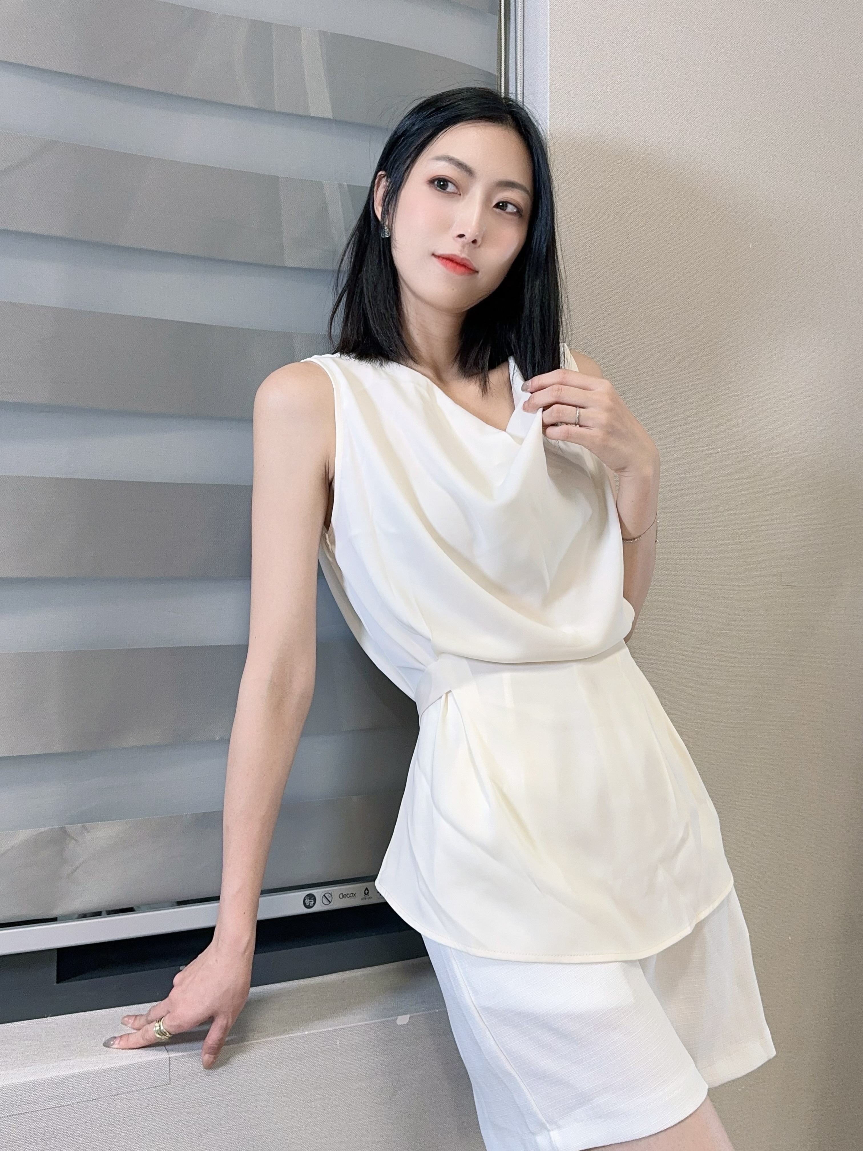 TOP#7353🤍水感飄飄Layer Top