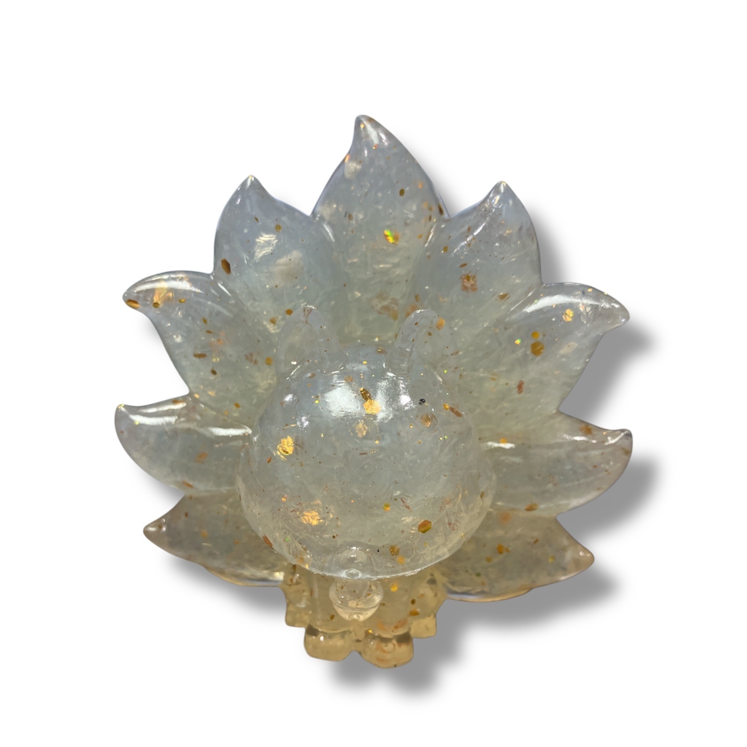 260219 - A73 巨型蛋白石滴膠九尾狐擺件