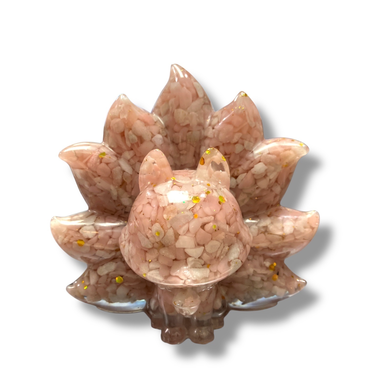 260219 - A76 巨型粉澳寶滴膠九尾狐擺件