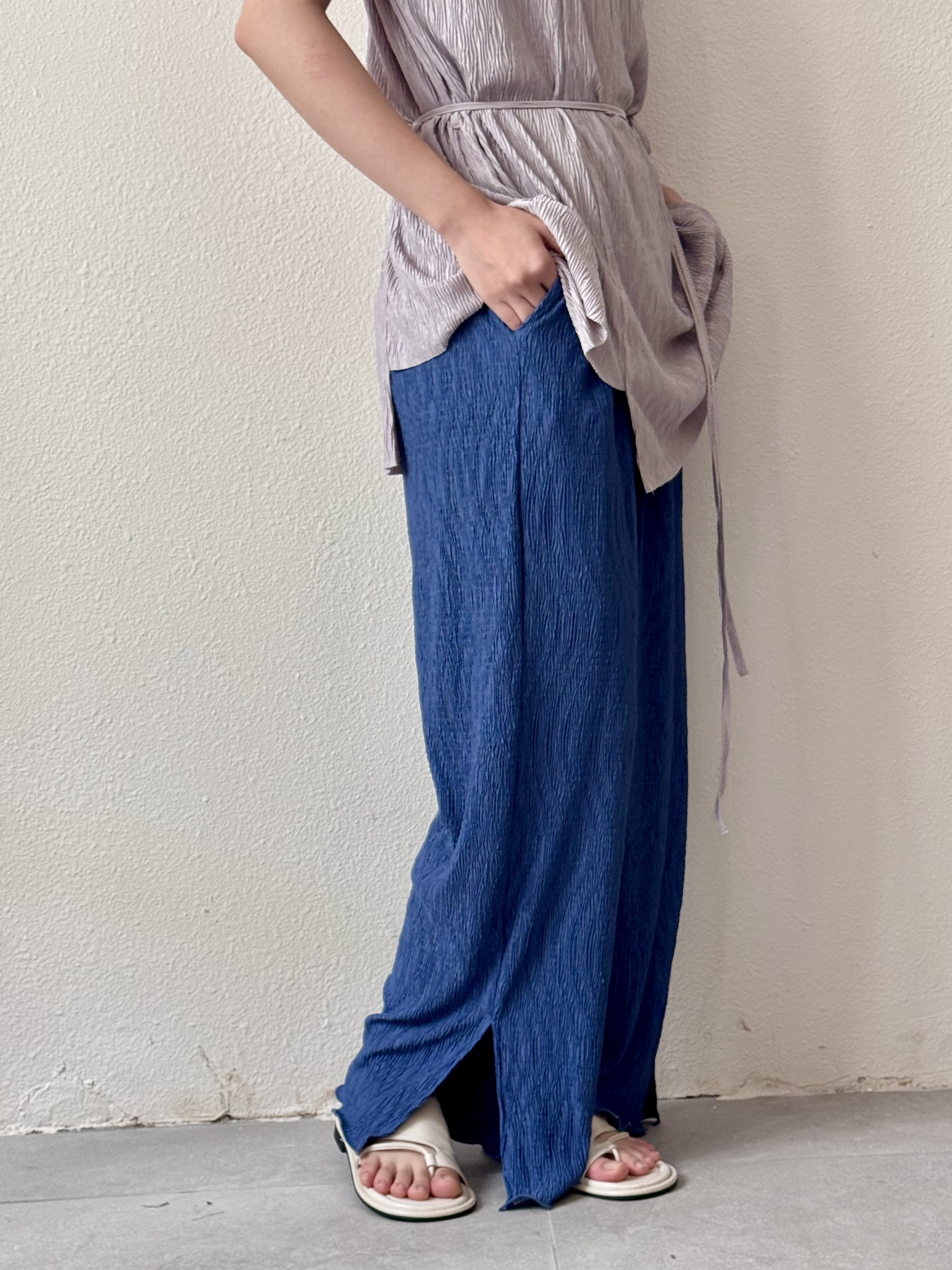 100%舒適 ！木耳邊壓接褲 - TR52692