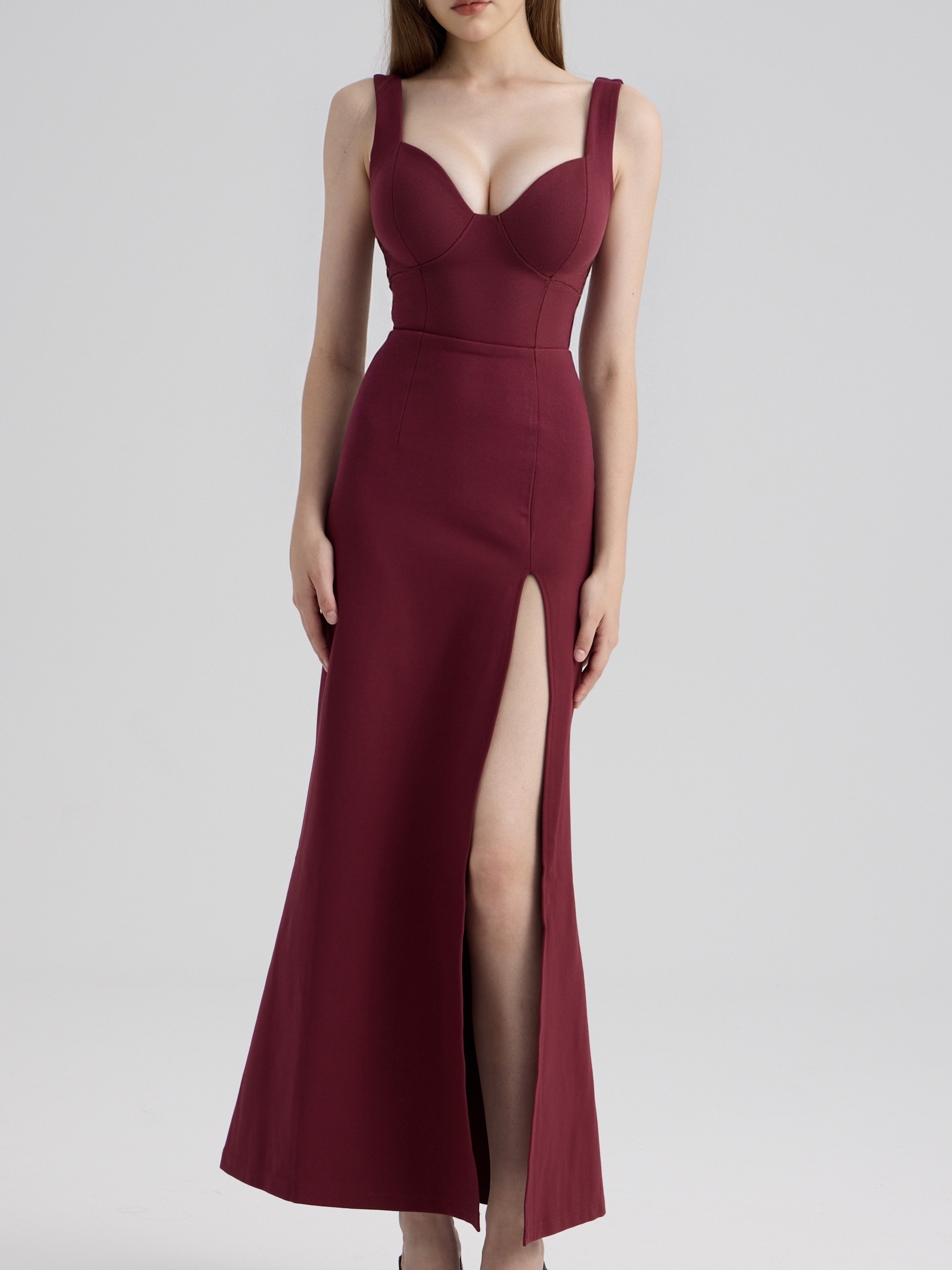 My world 低胸禮服在手 天下我有 開衩長洋裝