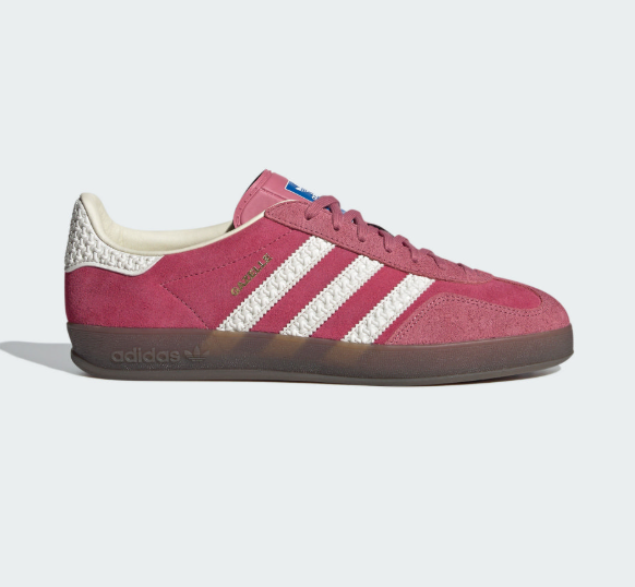 Adidas Gazelle Indoor Retro German Training Shoes | Pink and White Trendy and Versatile Style/ JUN25