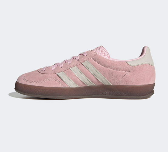 Adidas Gazelle Indoor W Women's Retro German Training Shoes｜Baby Pink Rubber Sole White Shoes JUN25