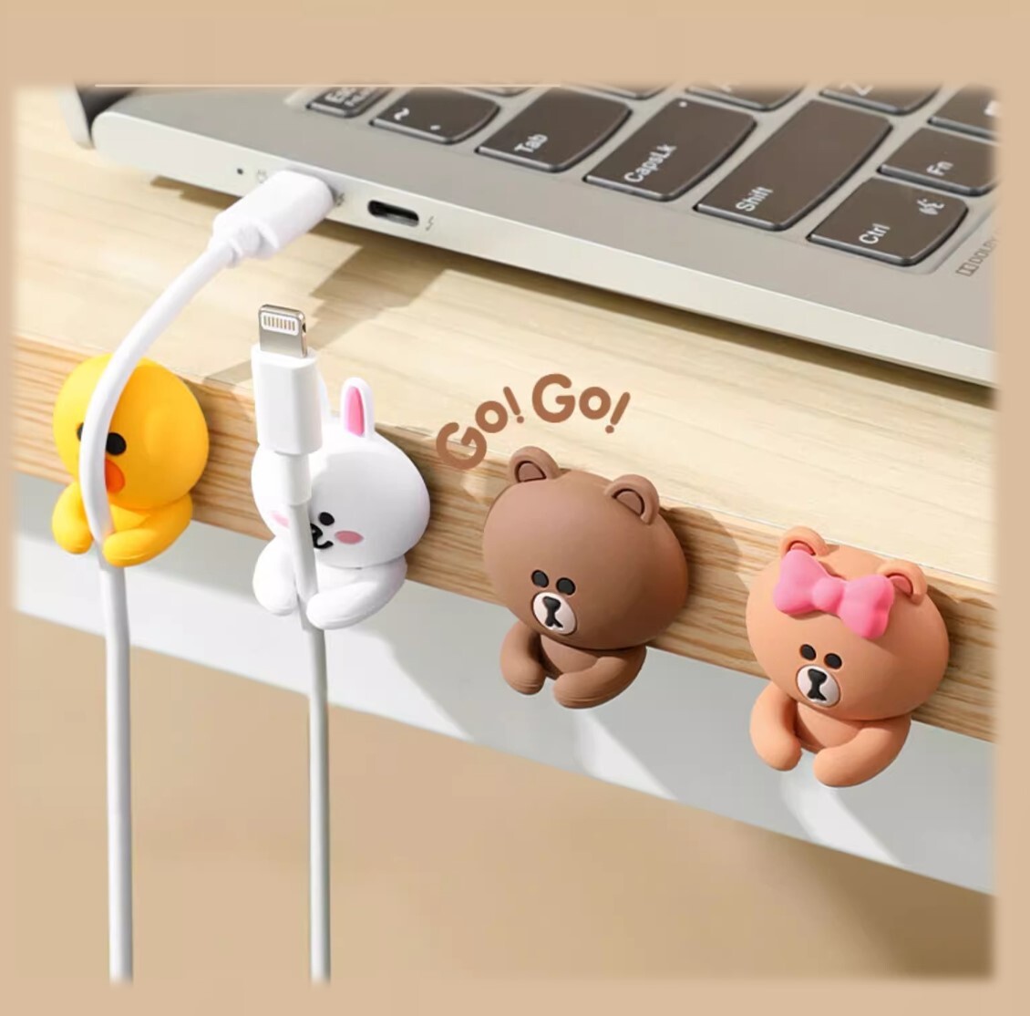 LINE FRIENDS 數據線充電線收納勾套裝
