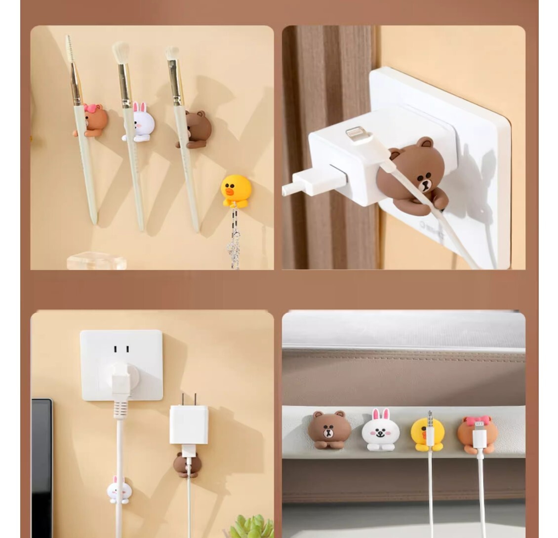 LINE FRIENDS 數據線充電線收納勾套裝